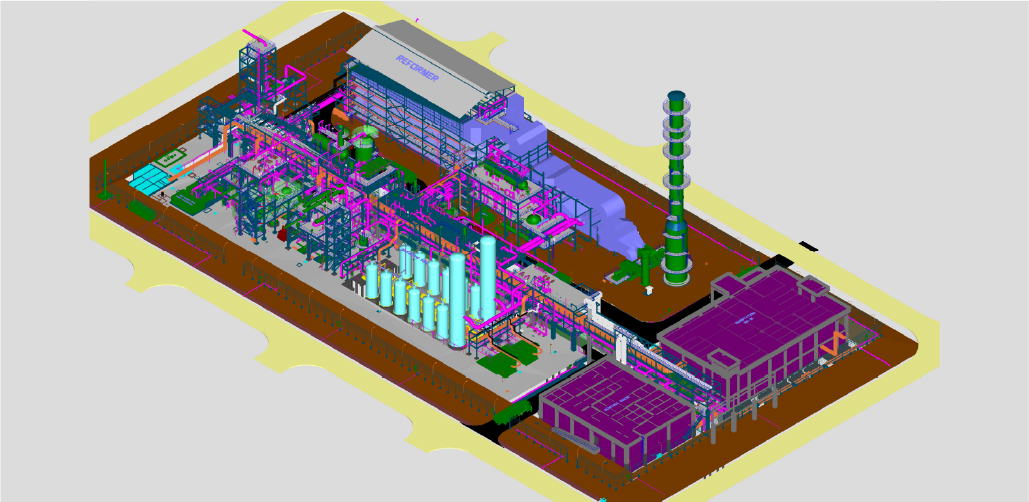 3D Model, Numaligarh Refinery Limited (NRL), Numaligarh, Assam, India